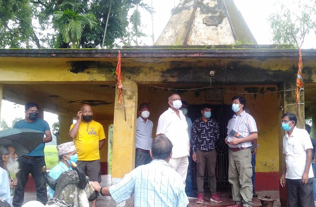 पुरातत्त्व विभागद्वारा पातलगंगा र घैलाडुब्बा मन्दिरको अवलोकन
